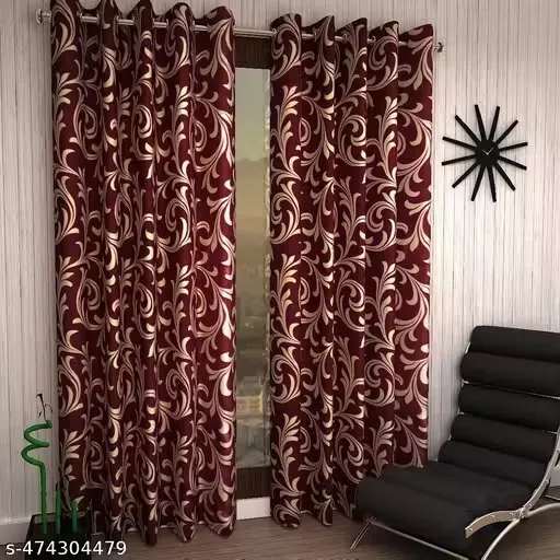 RK Trends presents premium Knitting curtain floral design for living room drawing room